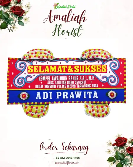 Papan Bunga Ucapan Selamat Asmorobangun